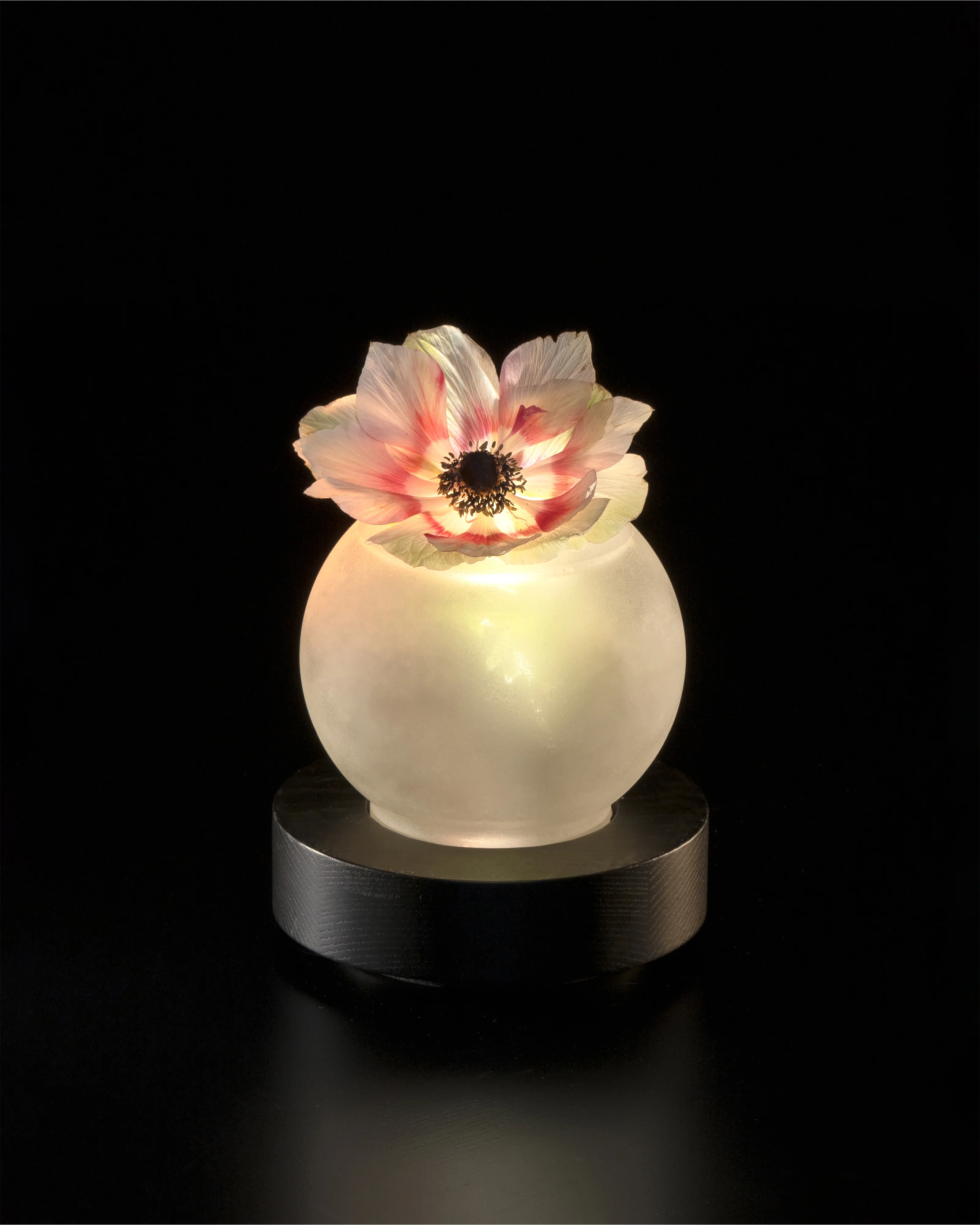 Vase/table lamp black white Lara - Image 2