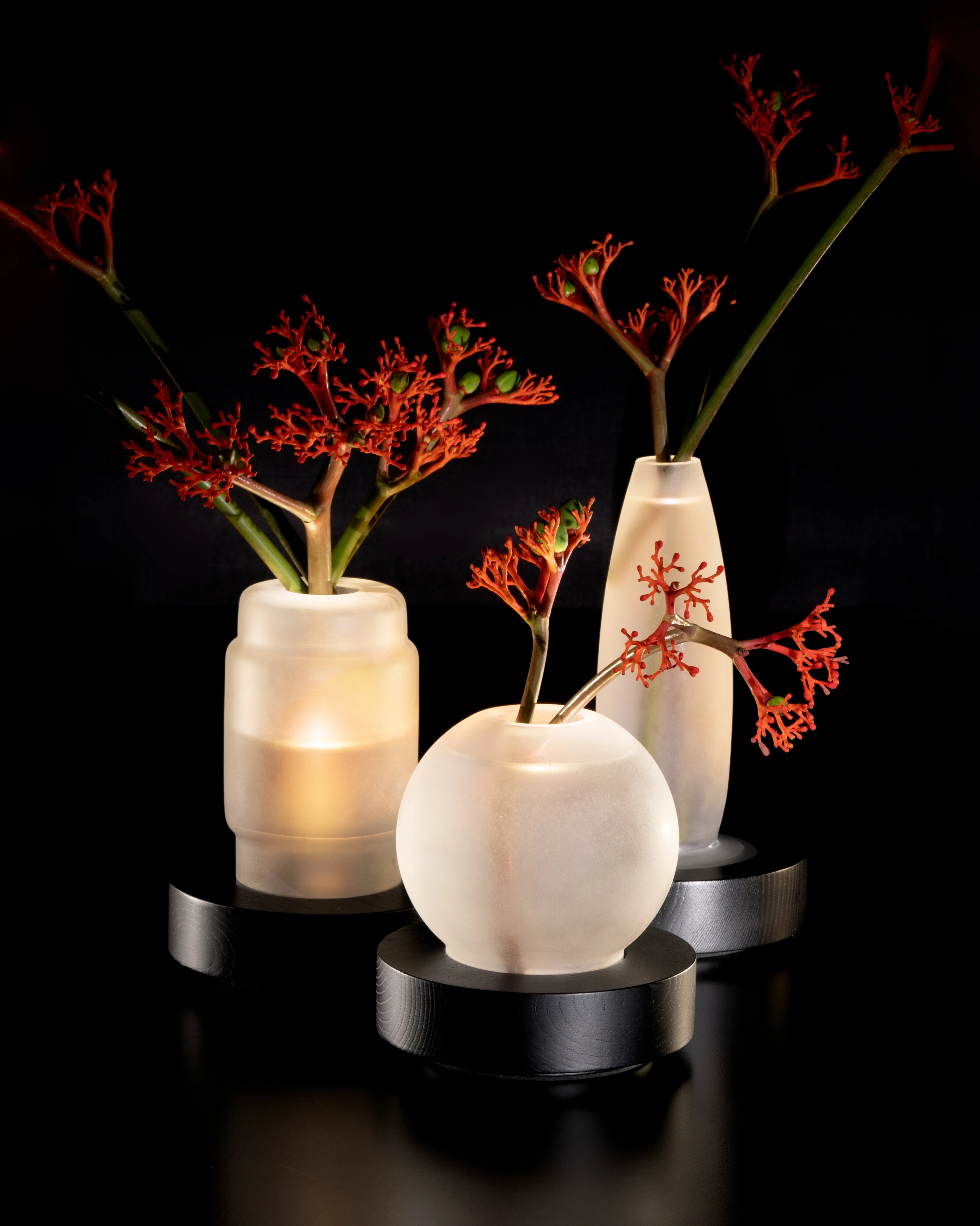 Vase/table lamp black white Lara - Image 9