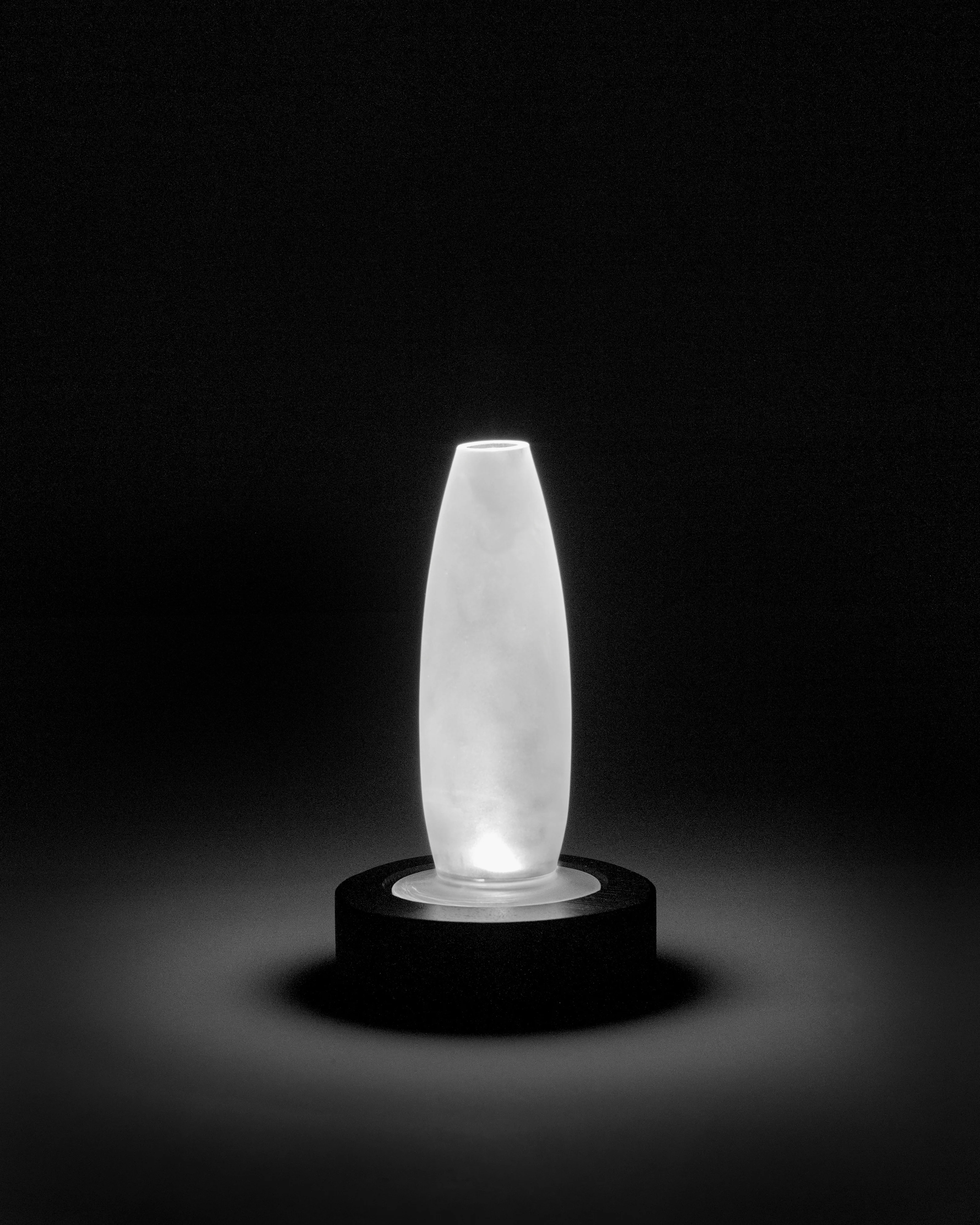 Vase/table lamp black white Lys 1 - Image 5