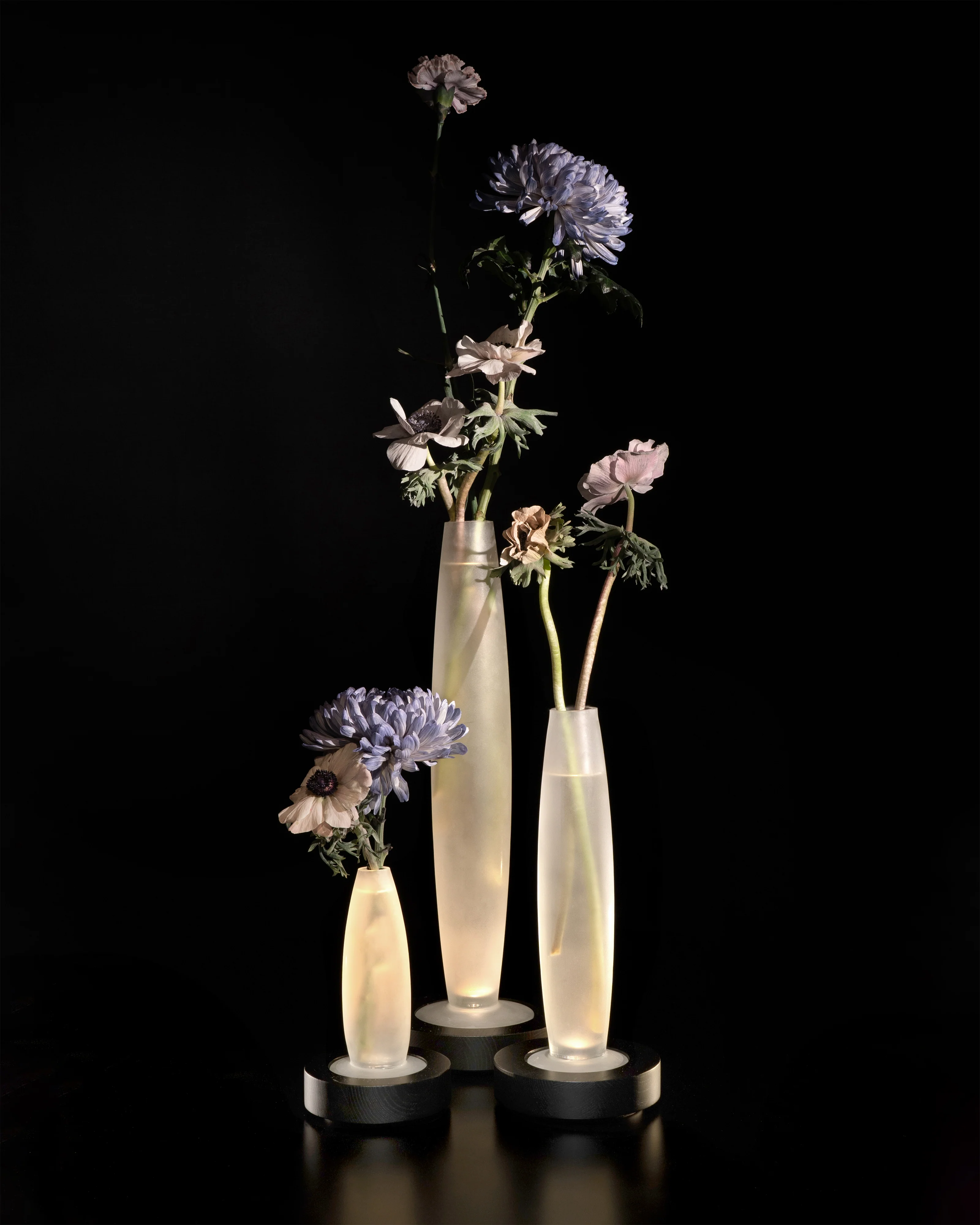 Vase/table lamp black white Lys 1 - Image 7