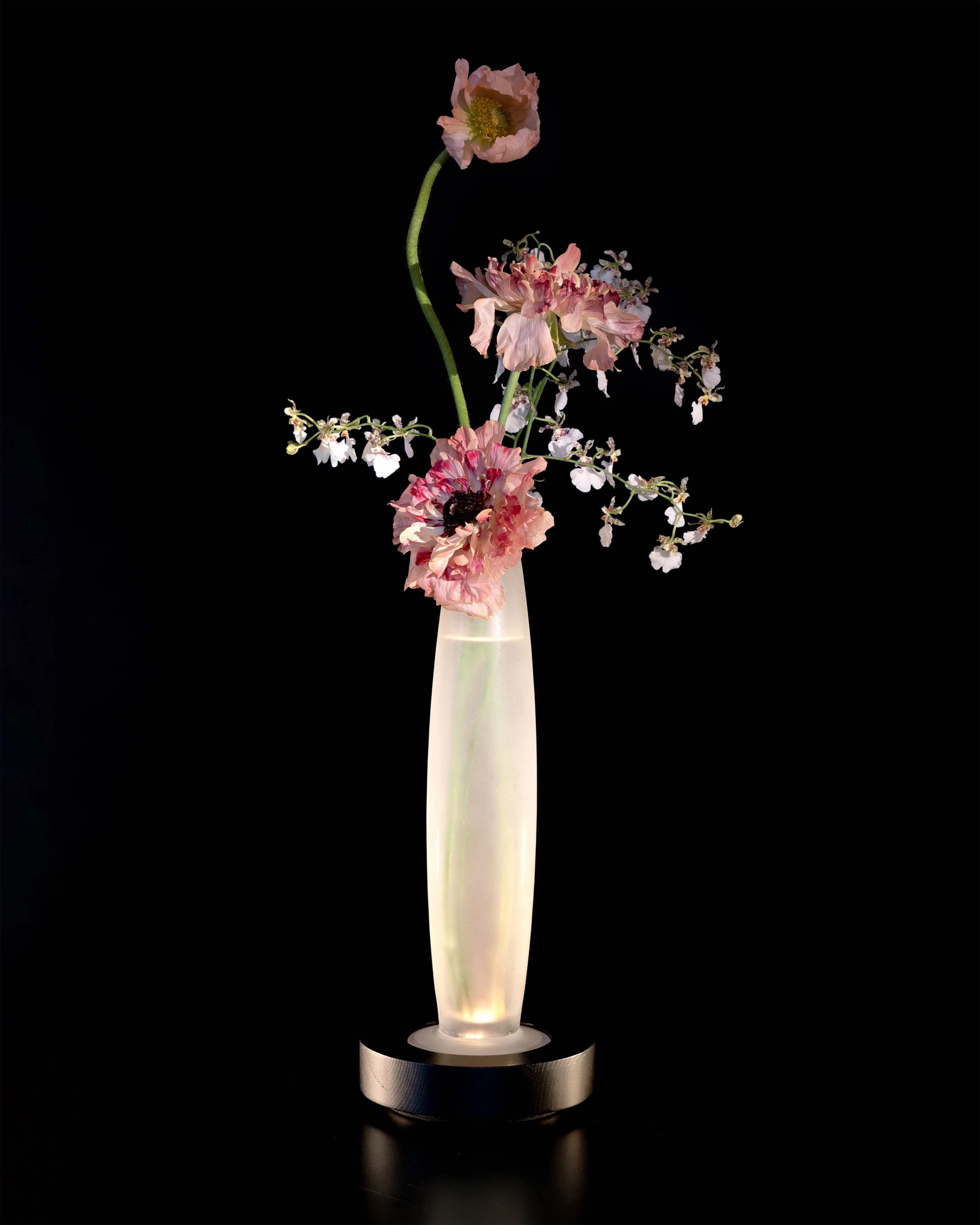 Vase/table lamp black white Lys 2 - Image 2