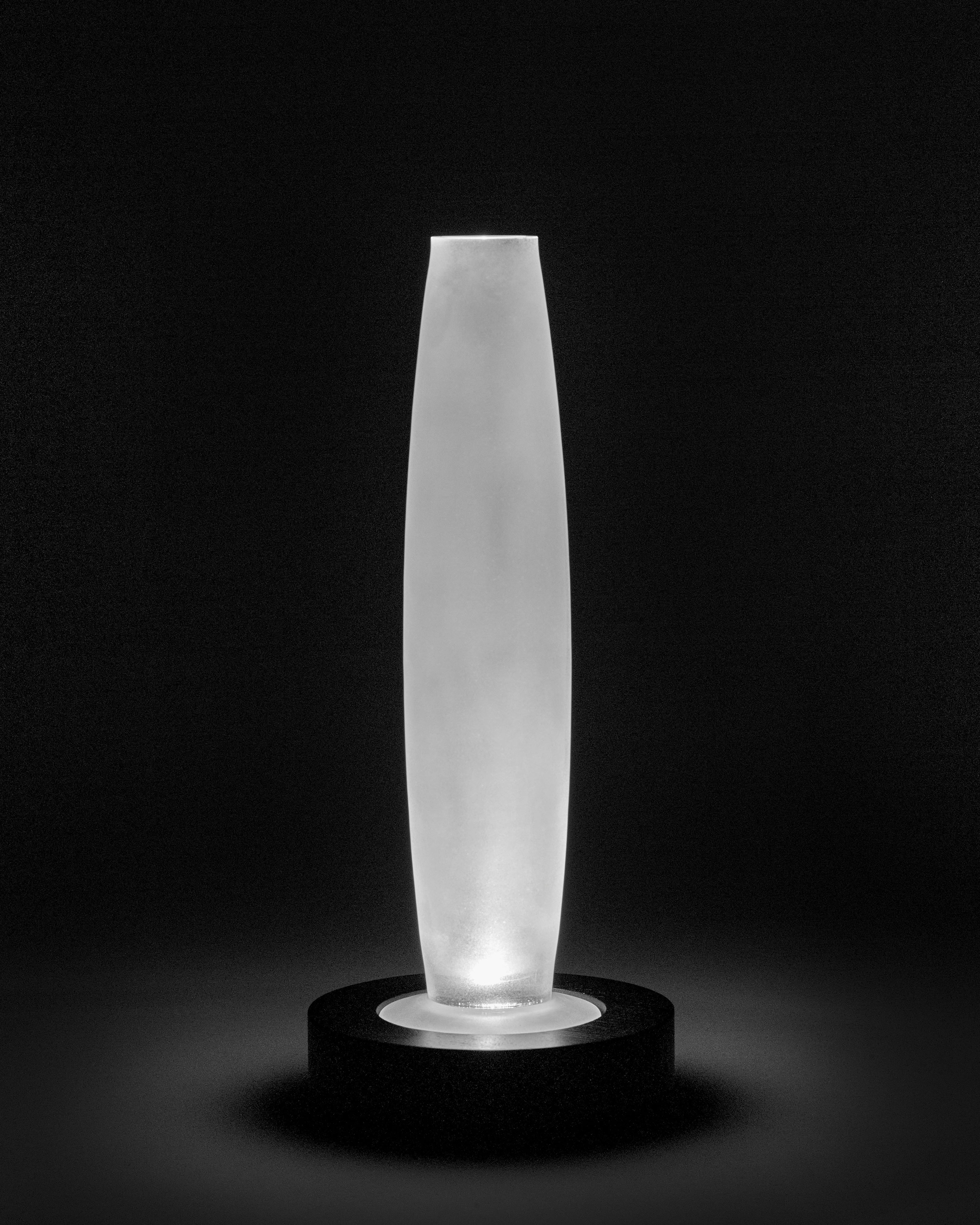 Vase/table lamp black white Lys 2 - Image 5