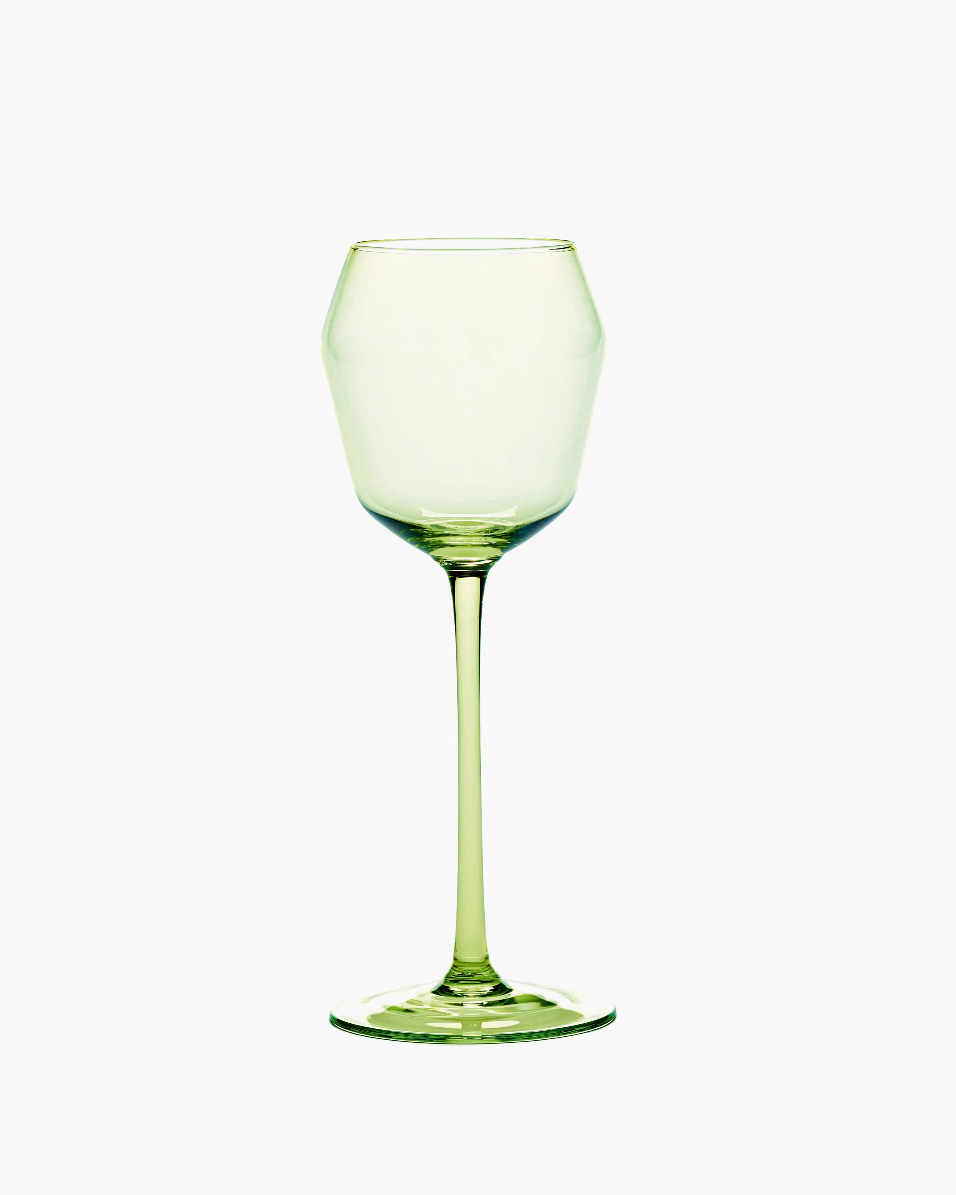 White wine glass 25cl green Billie